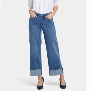 Wide Leg Jeans With Cuff, High Rise, NYDJ Teresa Jeans, Brand NWT